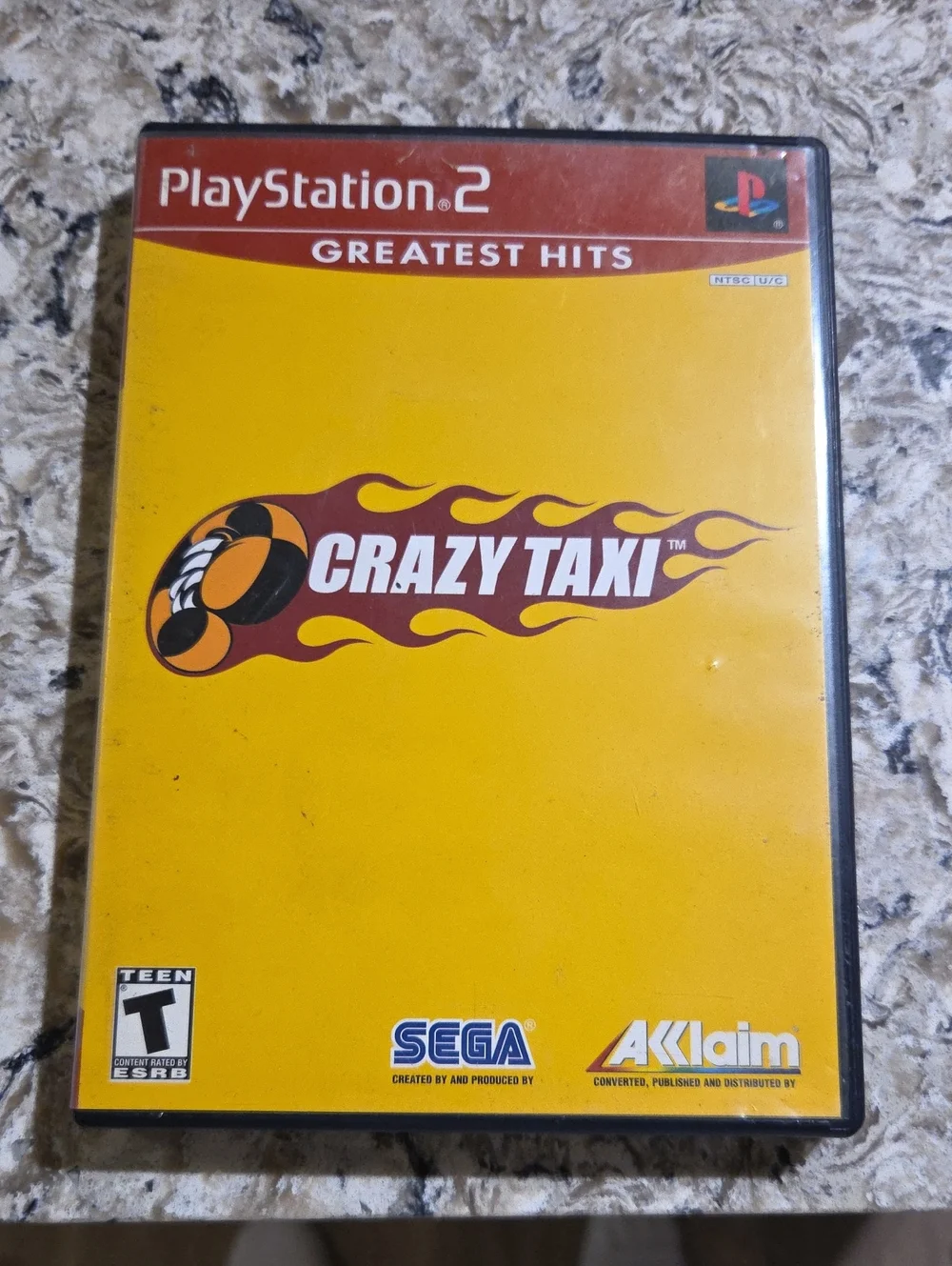 Crazy Taxi (PlayStation 2) - Yellow Greatest Hits Game w/ Case And Booklet